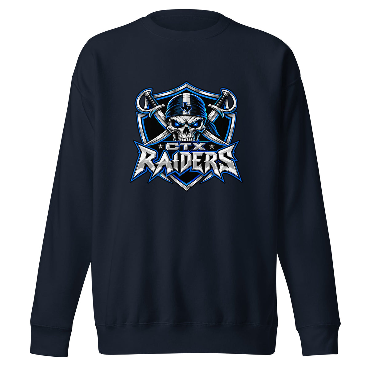 Performance | Crewneck | Central Texas Raiders | Shield Logo