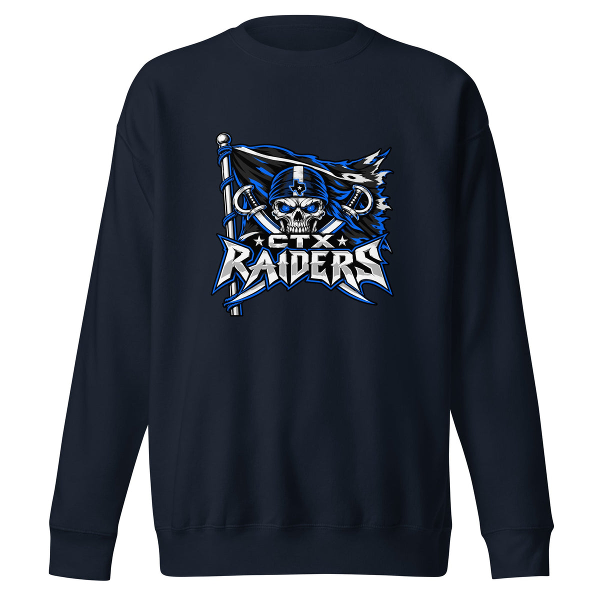Performance | Crewneck | Central Texas Raiders | Vanguard Logo