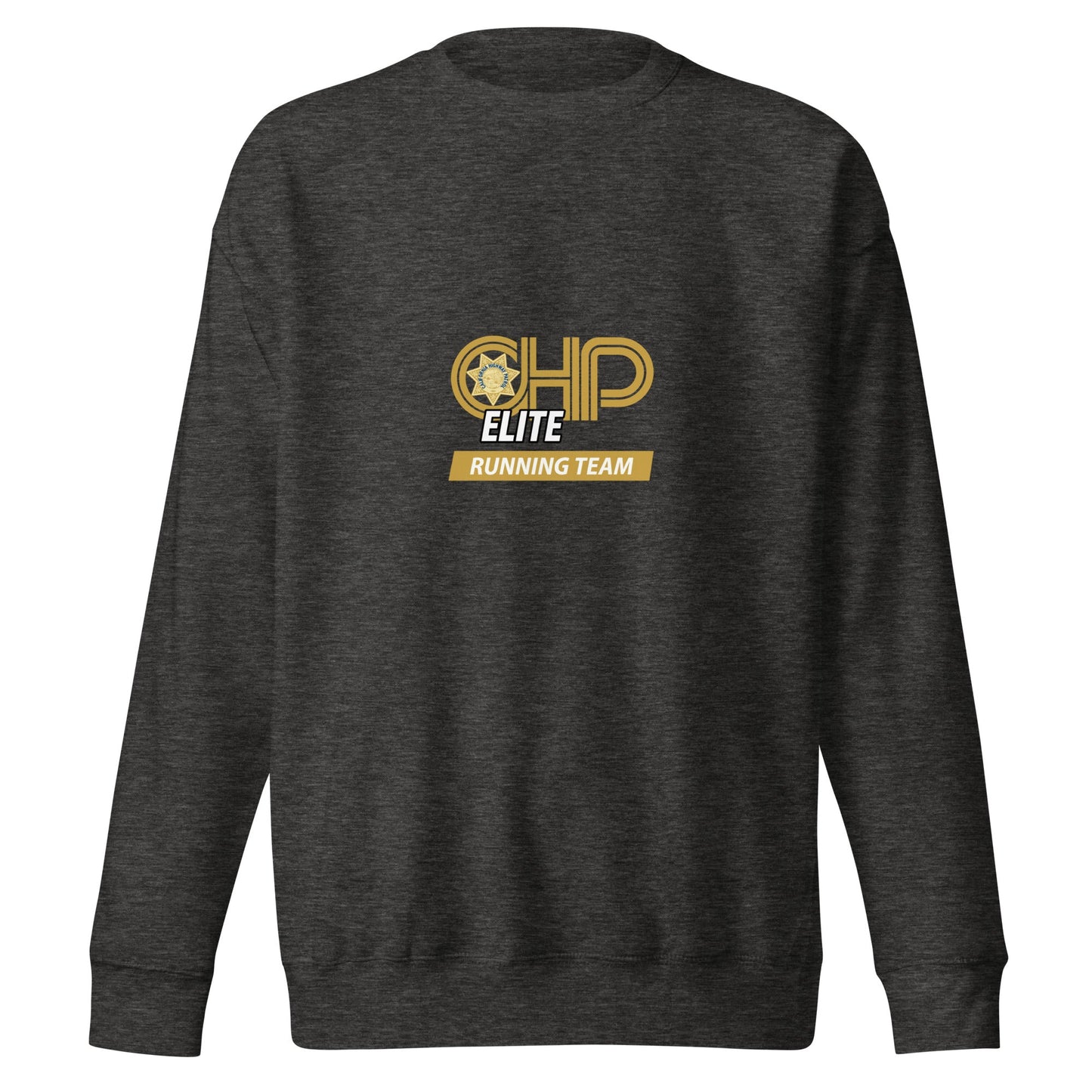 Performance | Crewneck | CHP Elite Running Team | Runner Crest Logo