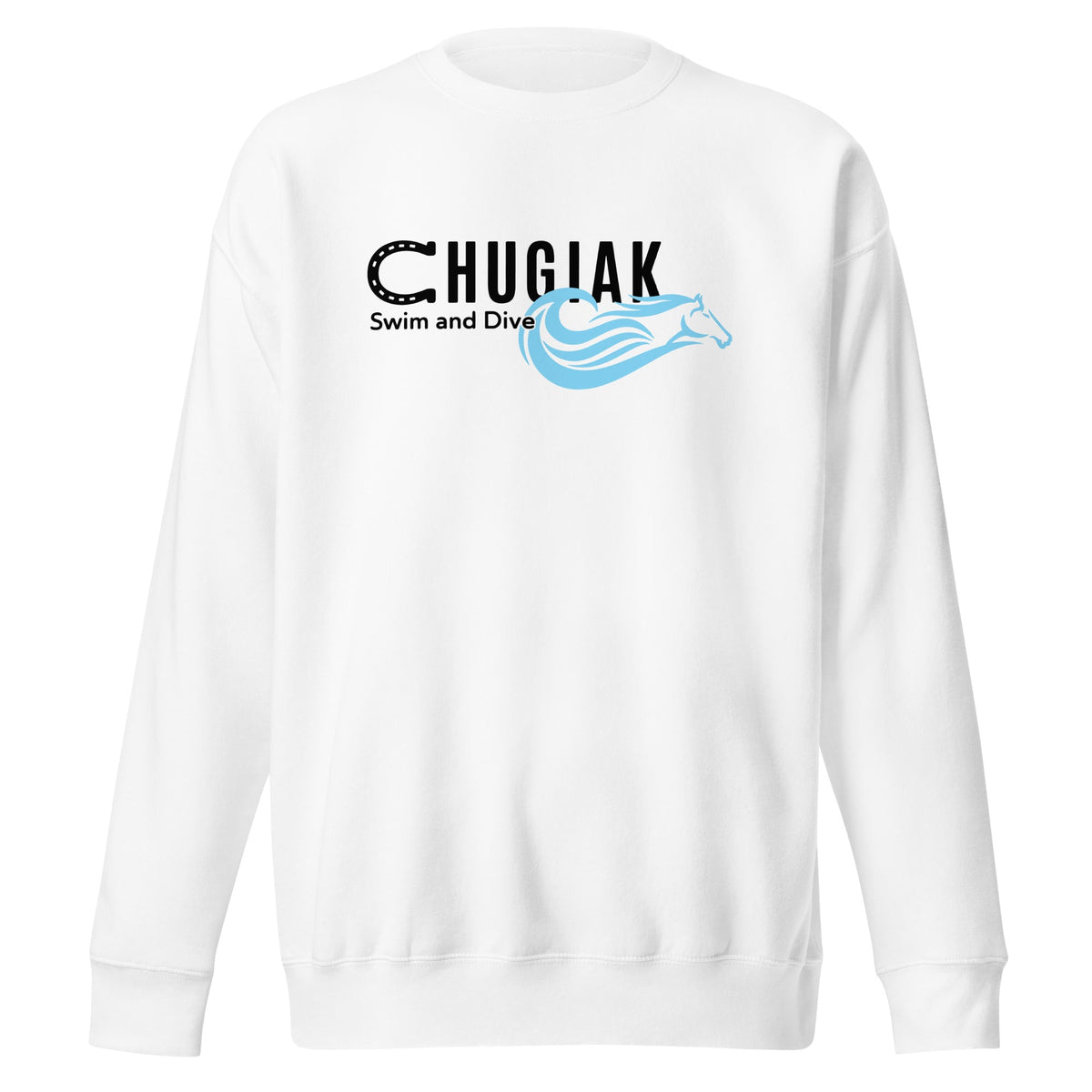 Performance | Crewneck | Chugiak Mustang Swim & Dive | Crest Logo