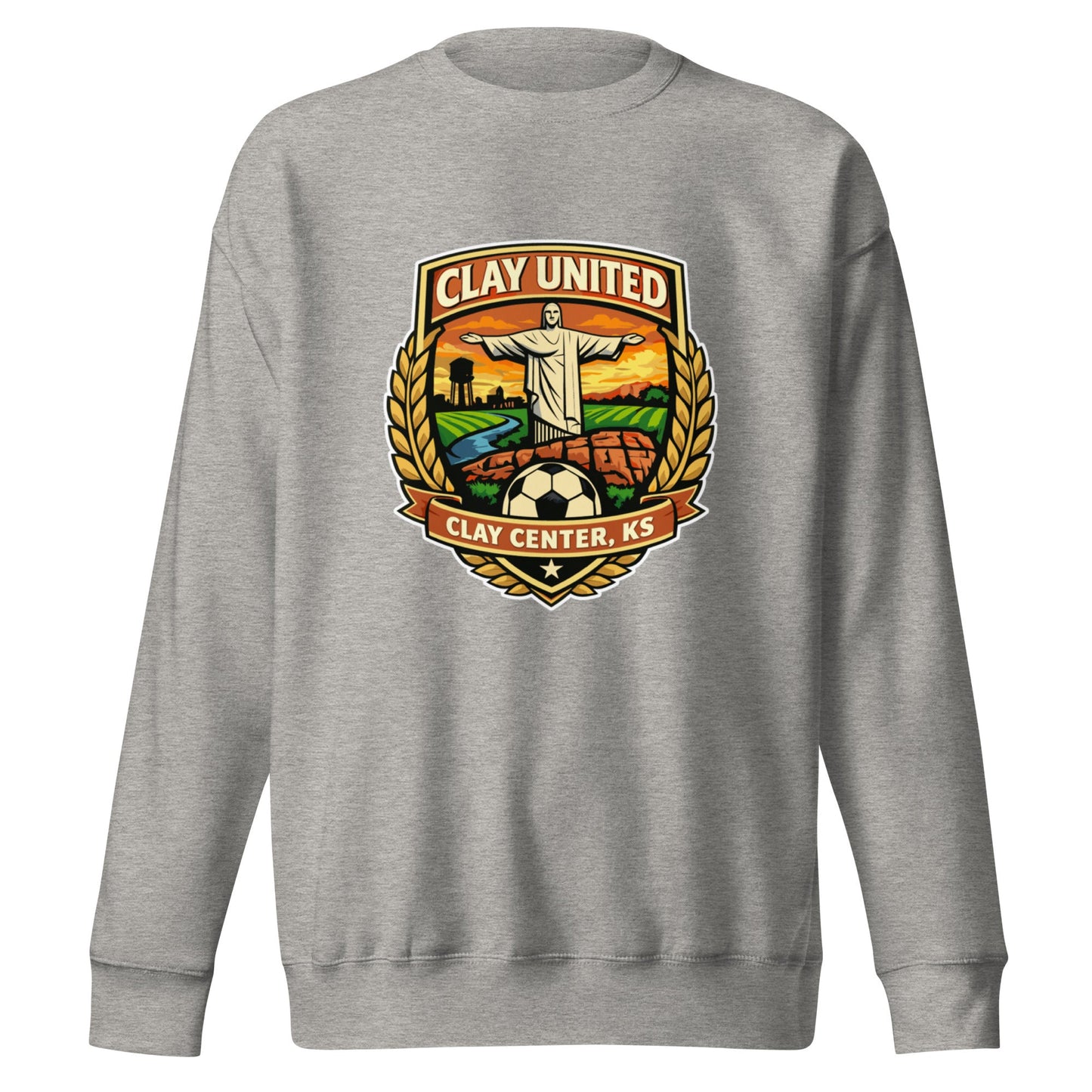 Performance | Crewneck | Clay United | Crest Logo