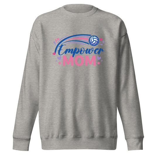 Performance | Crewneck | Empower Volleyball Club | Mom Crest Logo