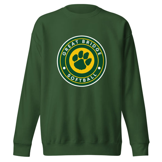 Performance | Crewneck | Great Bridge Softball Booster | Badge Logo