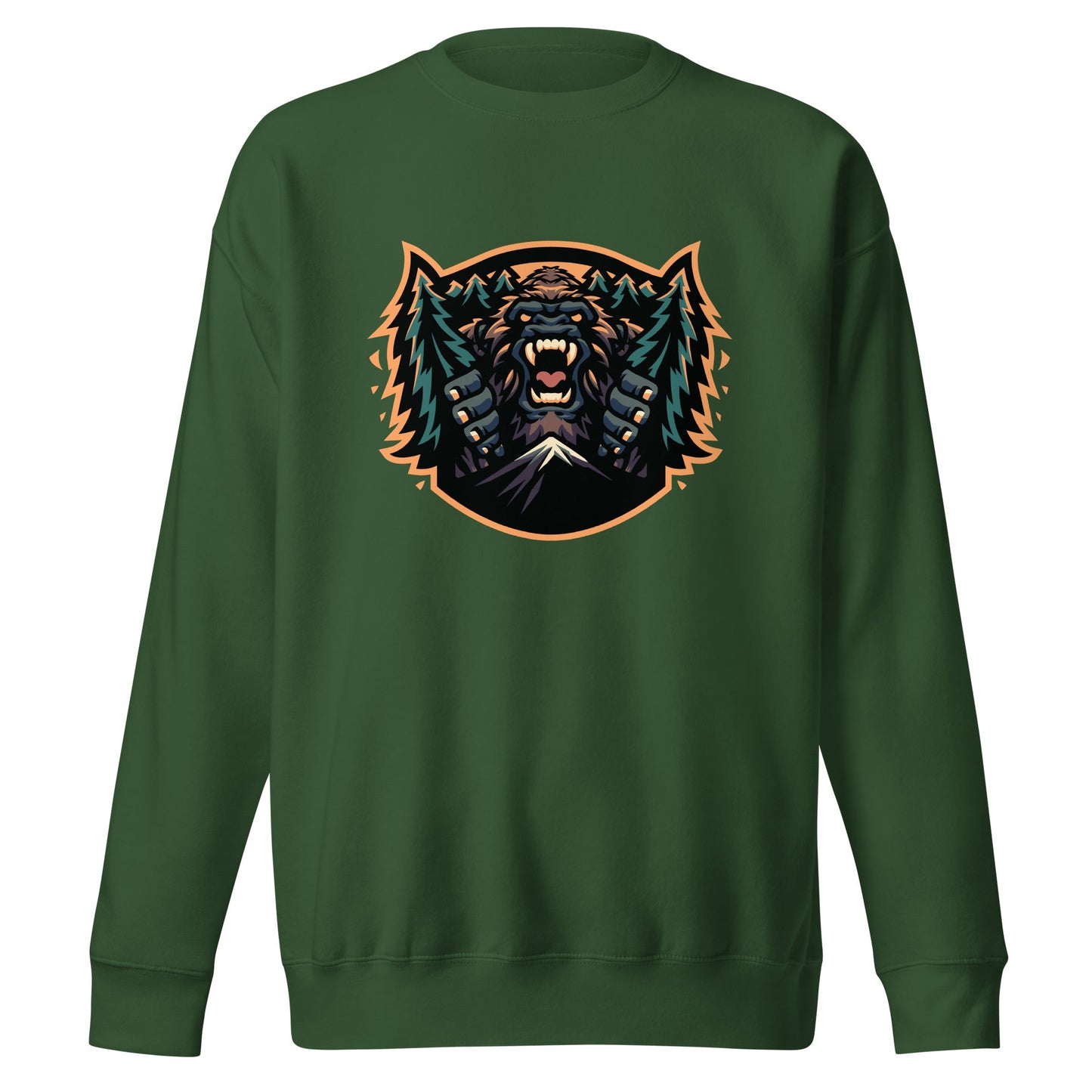 Performance | Crewneck | JBLM Bigfoot Hockey Team | Mascot Logo