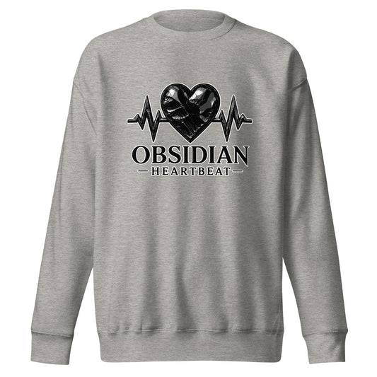 Performance | Crewneck | Obsidian Heartbeat | Pulse Athletics Logo