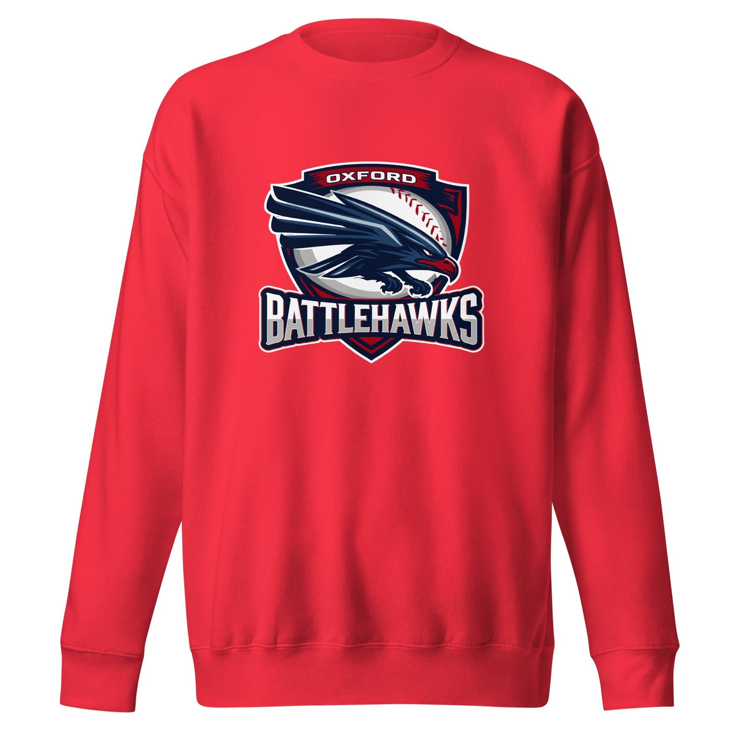 Performance | Crewneck | Oxford Battlehawks 13U | Badge Logo