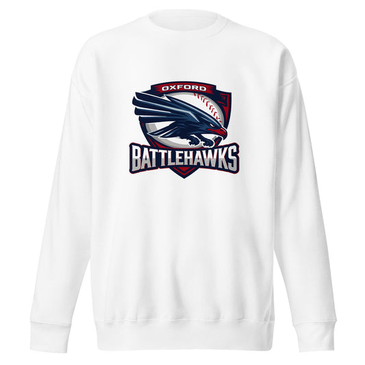 Performance | Crewneck | Oxford Battlehawks 13U | Badge Logo