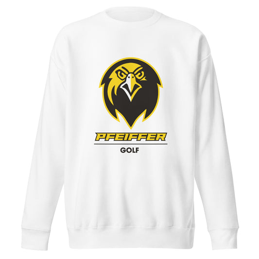 Performance | Crewneck | Pfeiffer University Golf | Falcon Logo
