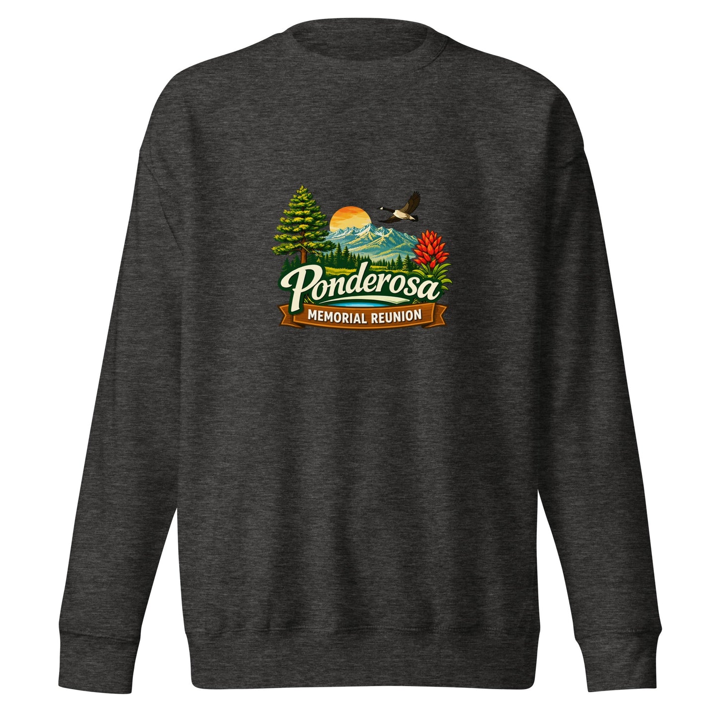 Performance | Crewneck | Ponderosa Reunion | Painted Mountain Crest Logo