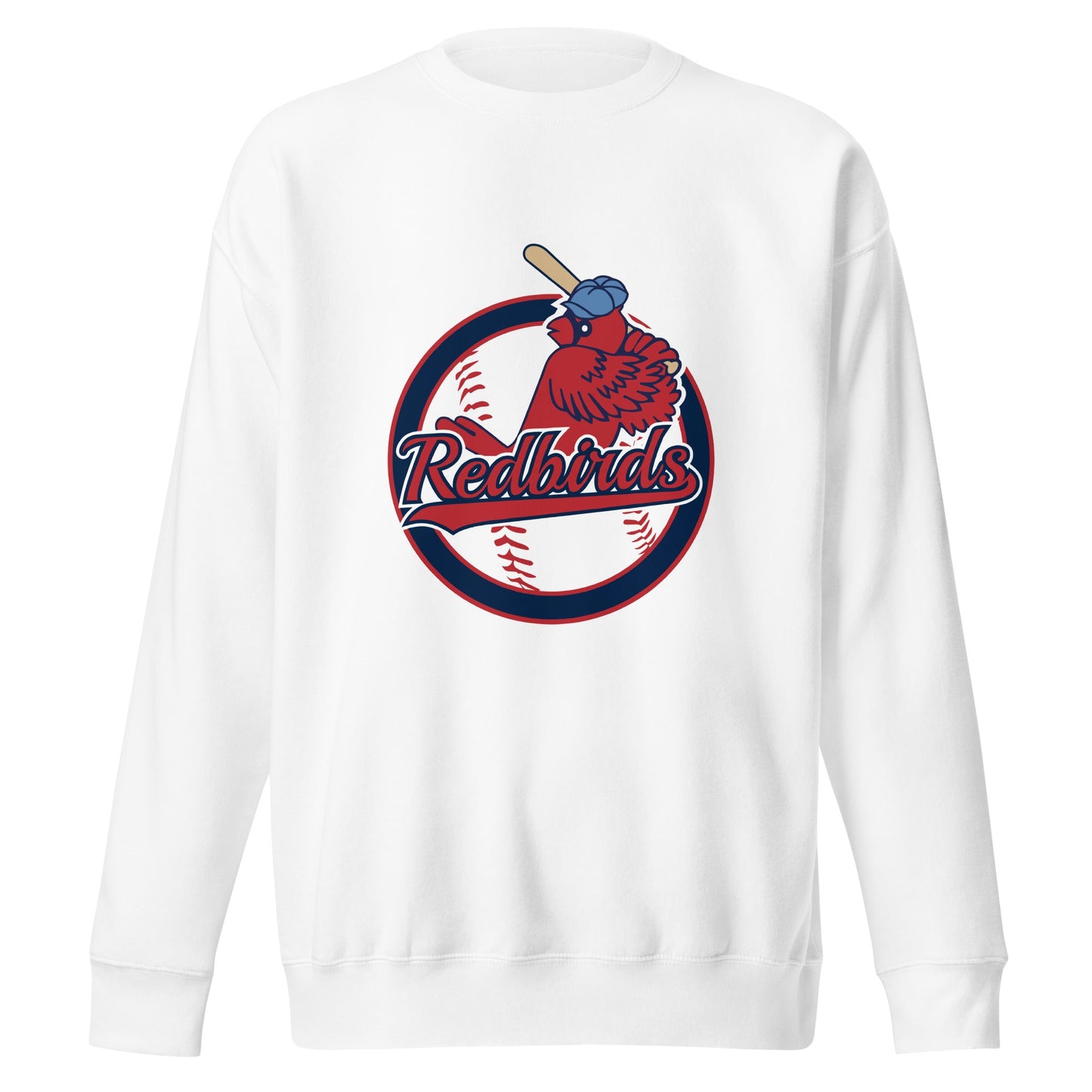 Performance | Crewneck | Redbirds | Vintage Badge Logo