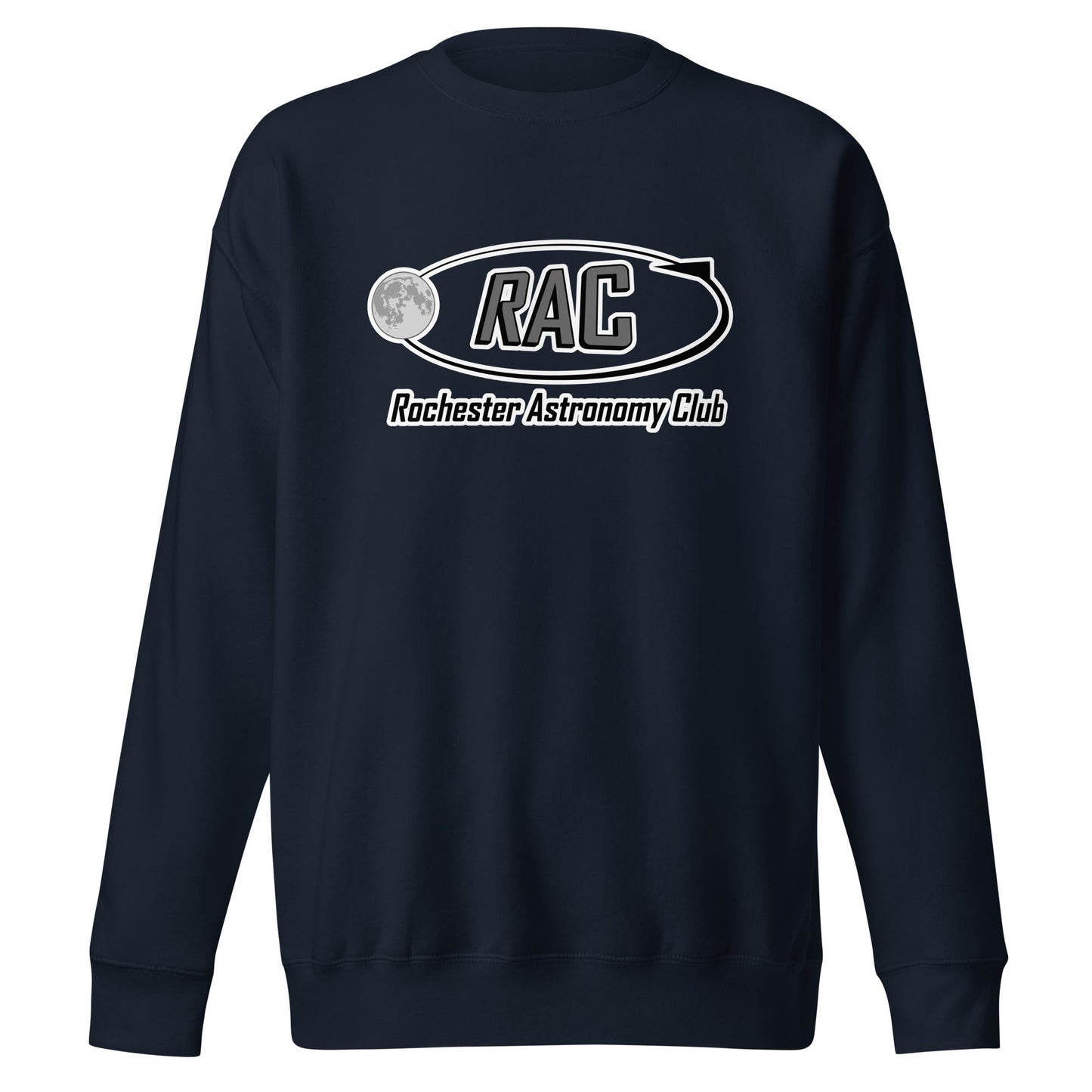 Performance | Crewneck | Rochester Astronomy Club | Orbit Logo