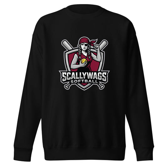 Performance | Crewneck | Scallywags Softball | Crest Logo