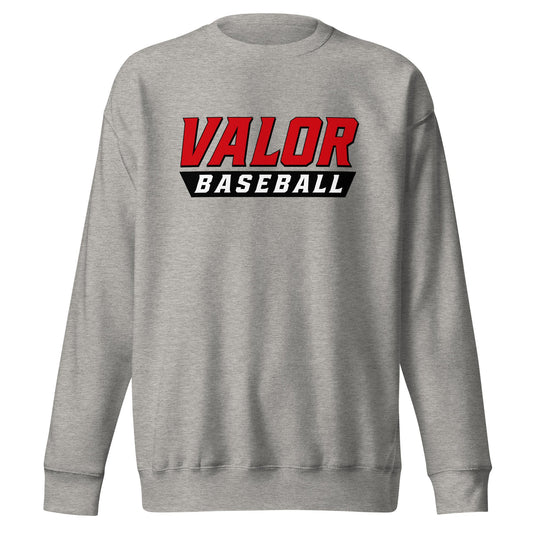 Performance | Crewneck | South Bend Valor Baseball | Emblem Logo