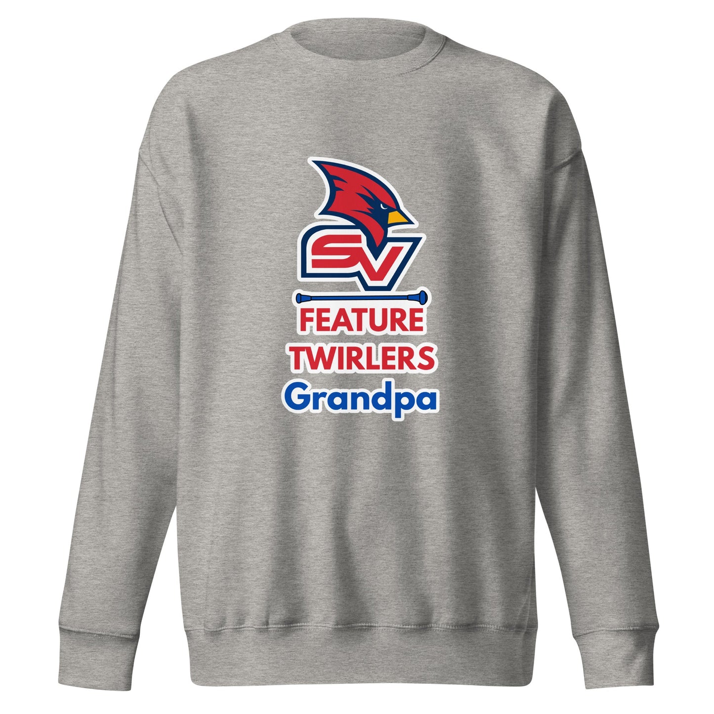 Performance | Crewneck | SVSU Feature twirlers | Grandpa Logo