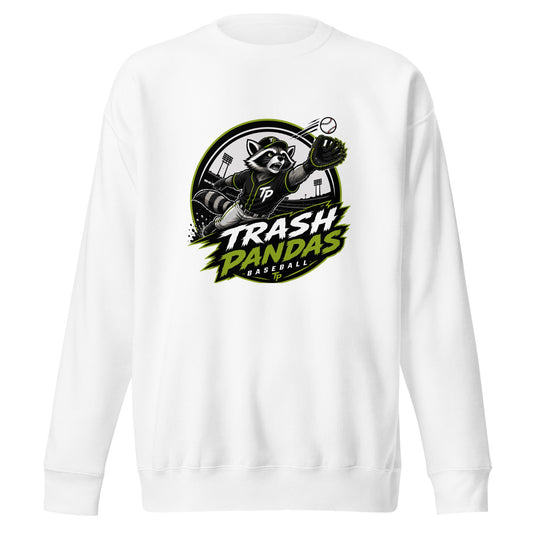 Performance | Crewneck | Trash Pandas Baseball Organization | Emblem Logo