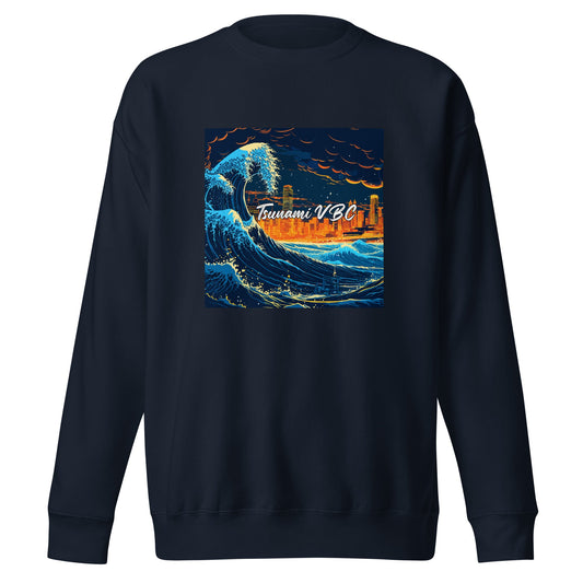 Performance | Crewneck | Tsunami Volleyball Club | Glow Tide Athletics Logo