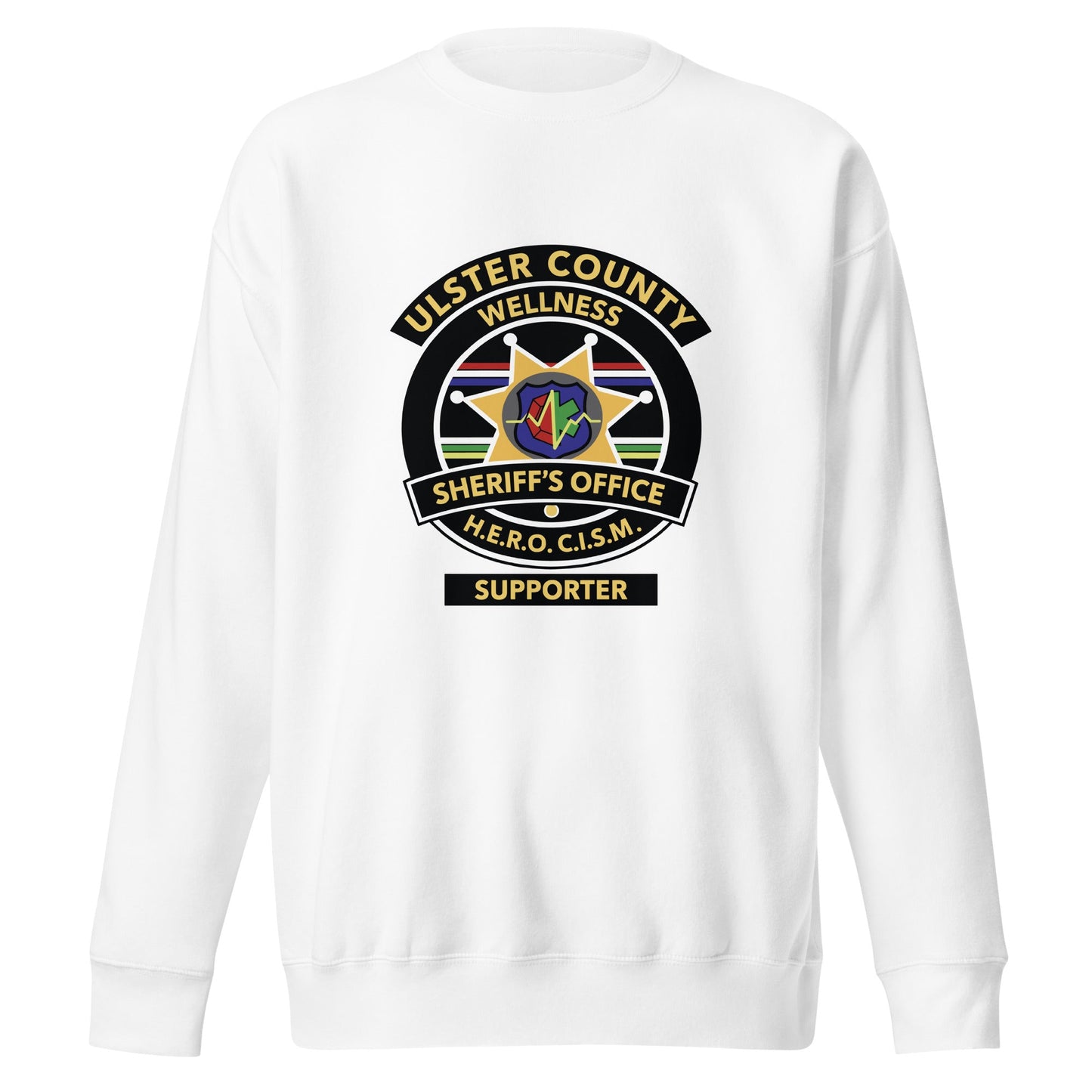 Performance | Crewneck | Ulster County Sheriff's Office Wellness Division | Badge Logo