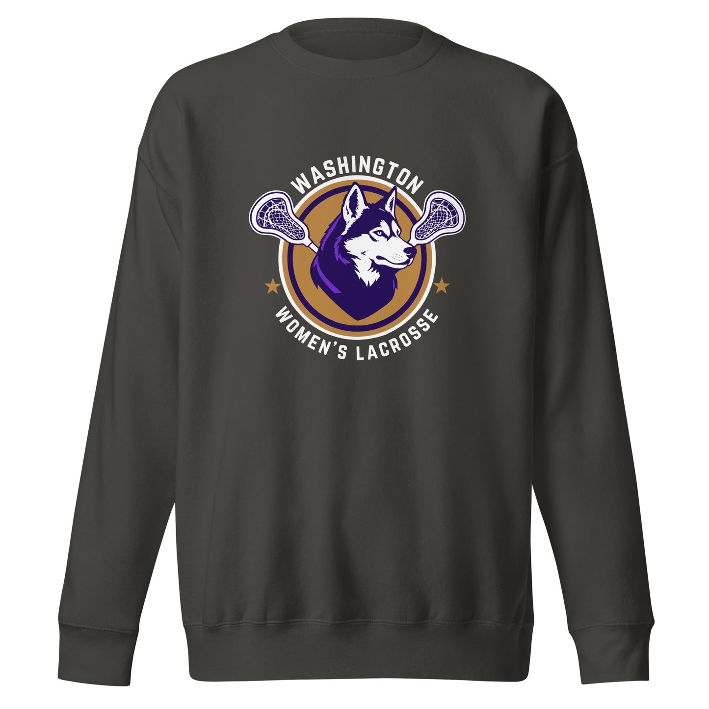 Performance | Crewneck | UW Women's Club Lacrosse | Badge Logo