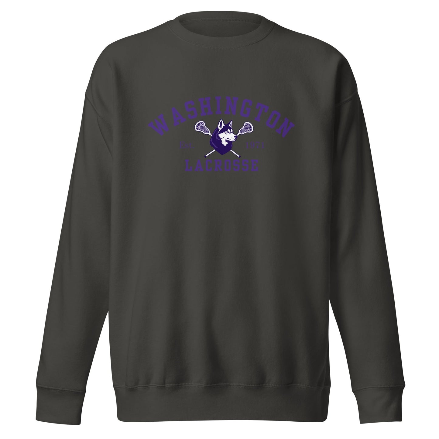 Performance | Crewneck | UW Women's Club Lacrosse | Washington Lacrosse Logo