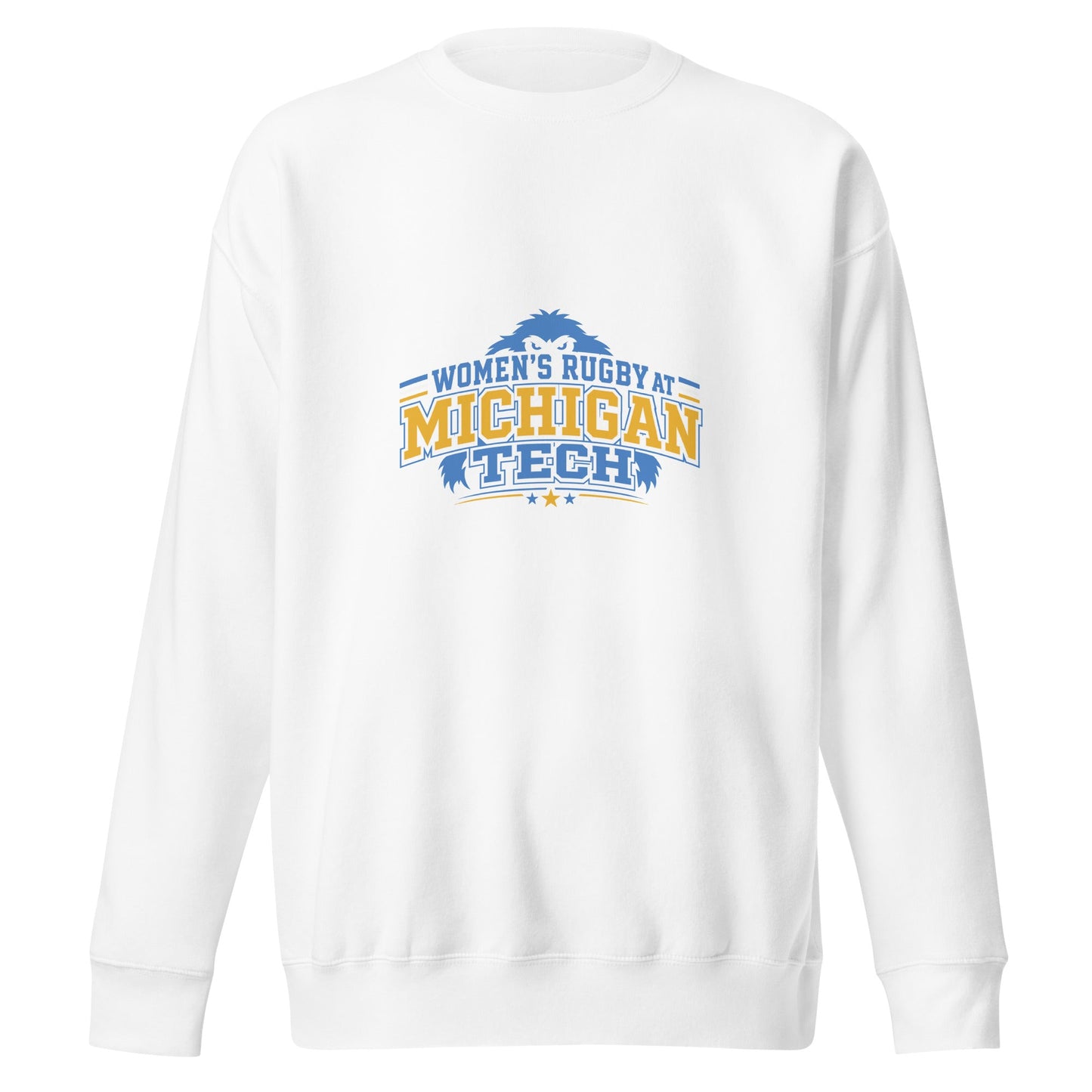 Performance | Crewneck | Women’s Rugby at Michigan Tech | Varsity Crest Logo