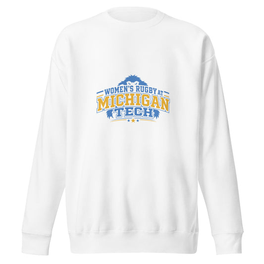 Performance | Crewneck | Women’s Rugby at Michigan Tech | Varsity Crest Logo