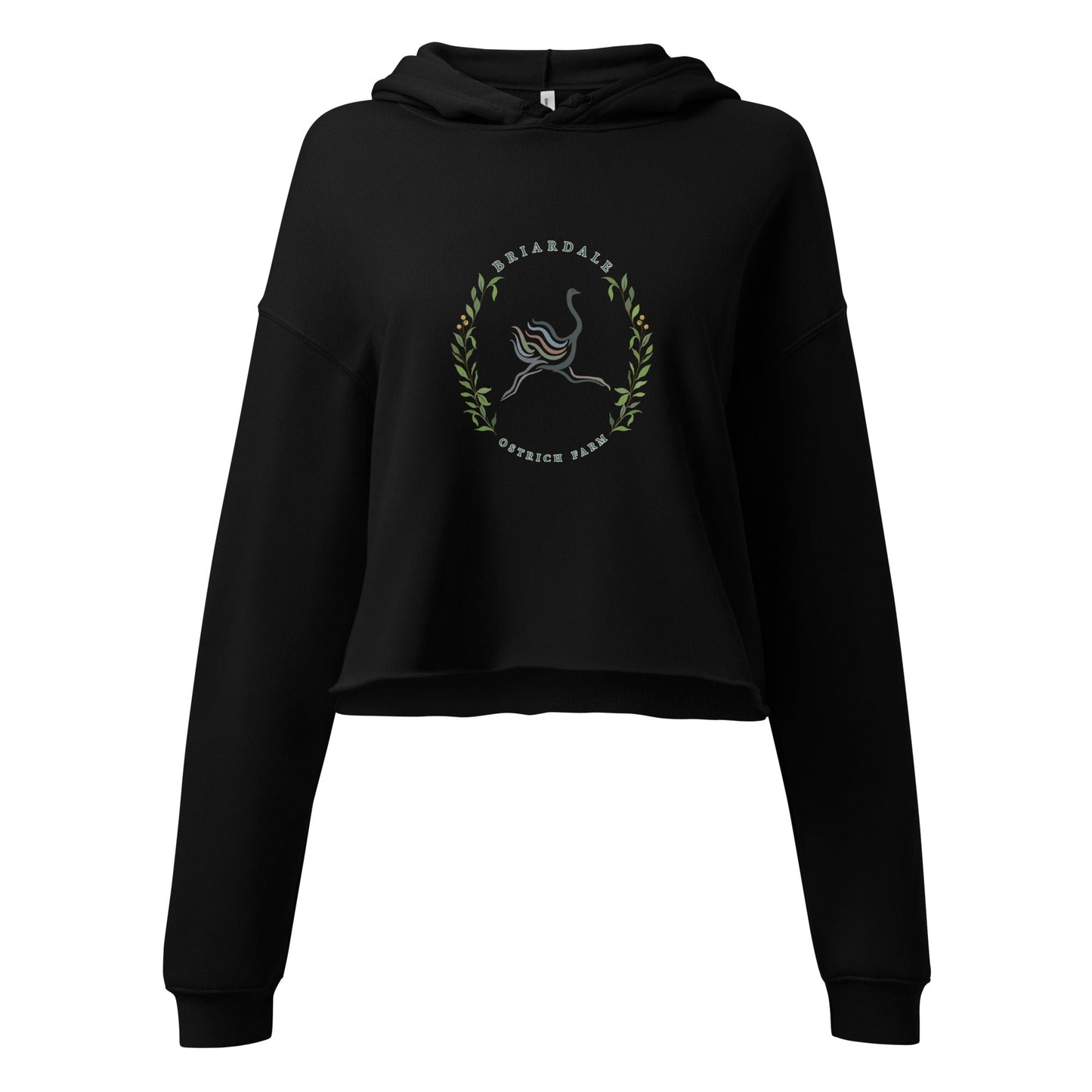 Performance | Cropped Hoodie | Briardale Ostrich Farm | Crest Logo