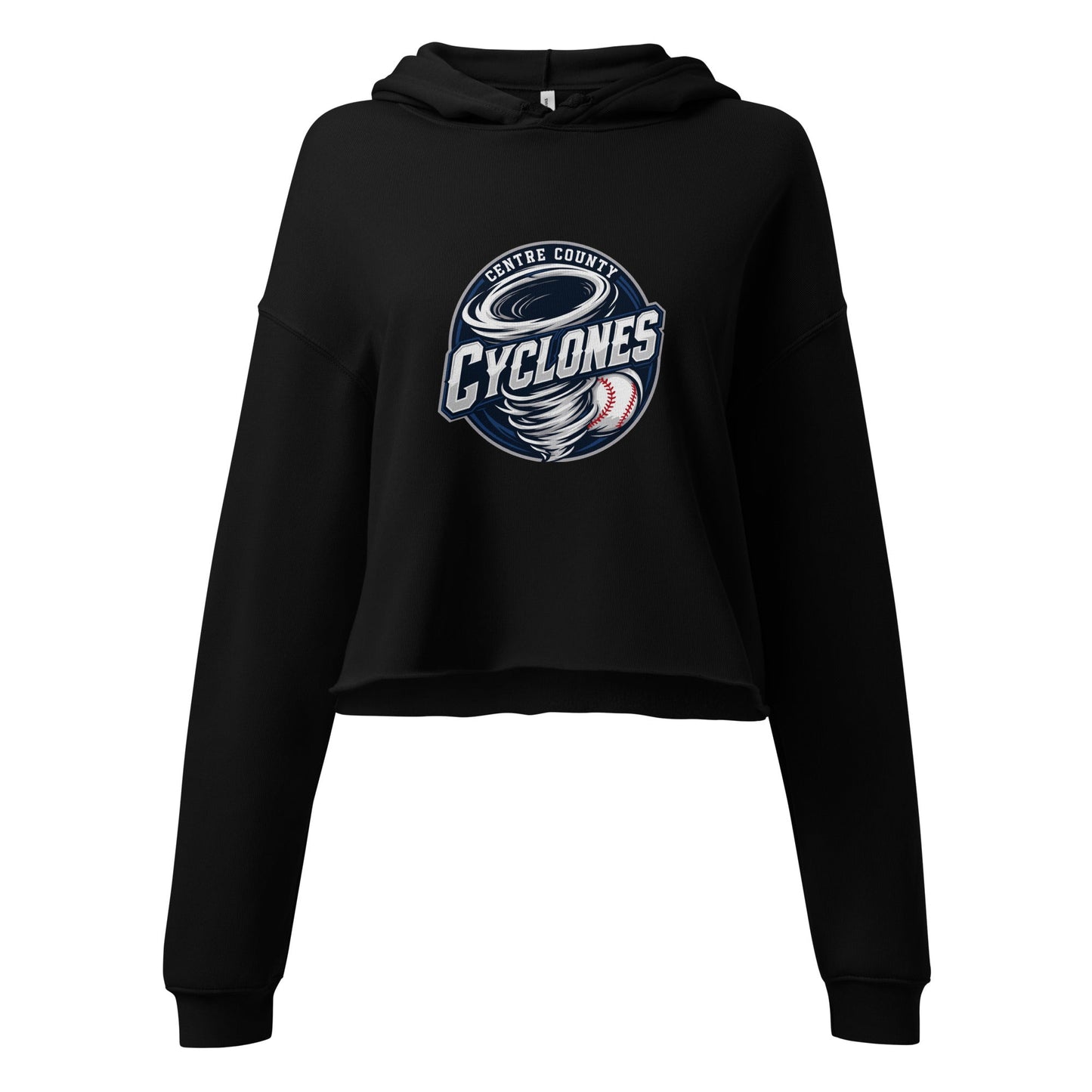 Performance | Cropped Hoodie | Centre County Cyclones | Badge Logo