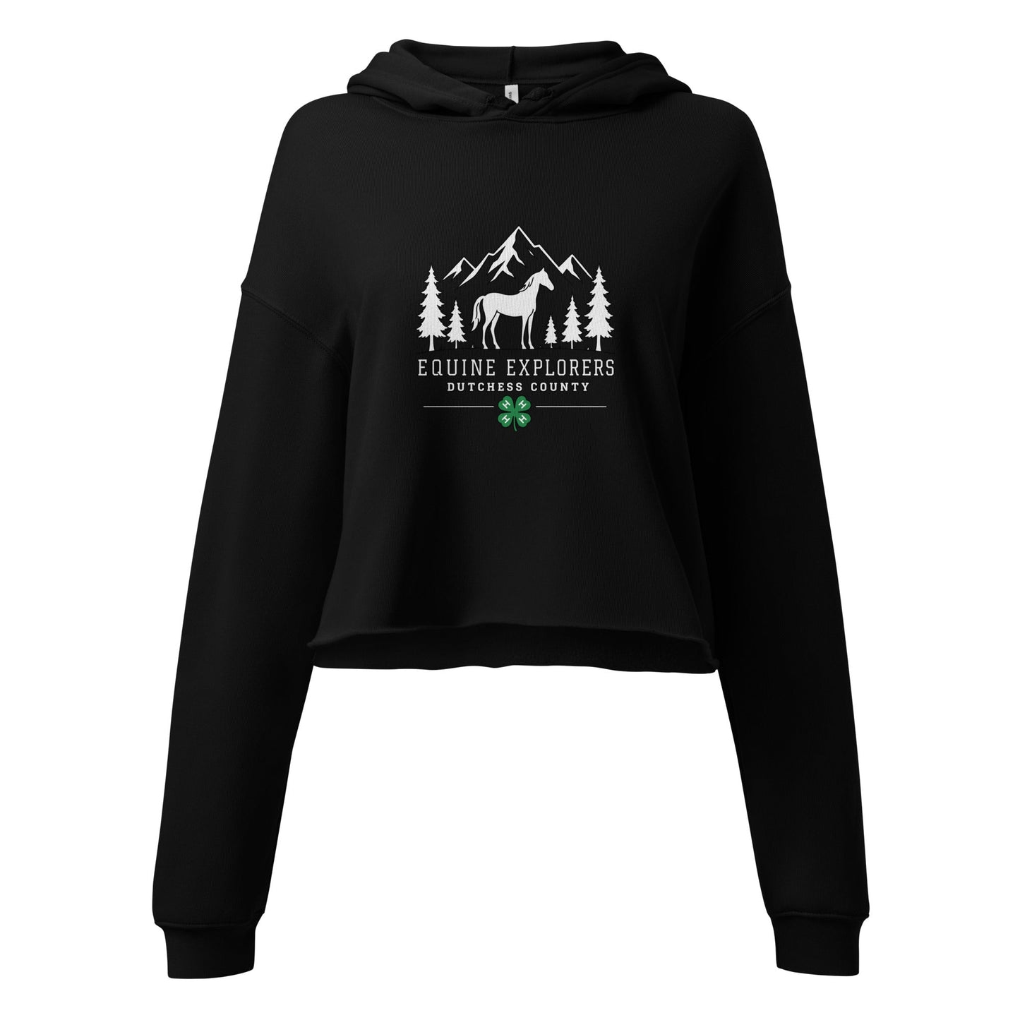 Performance | Cropped Hoodie | Equine Explorers | Dutchess Crest Trailblazers Logo