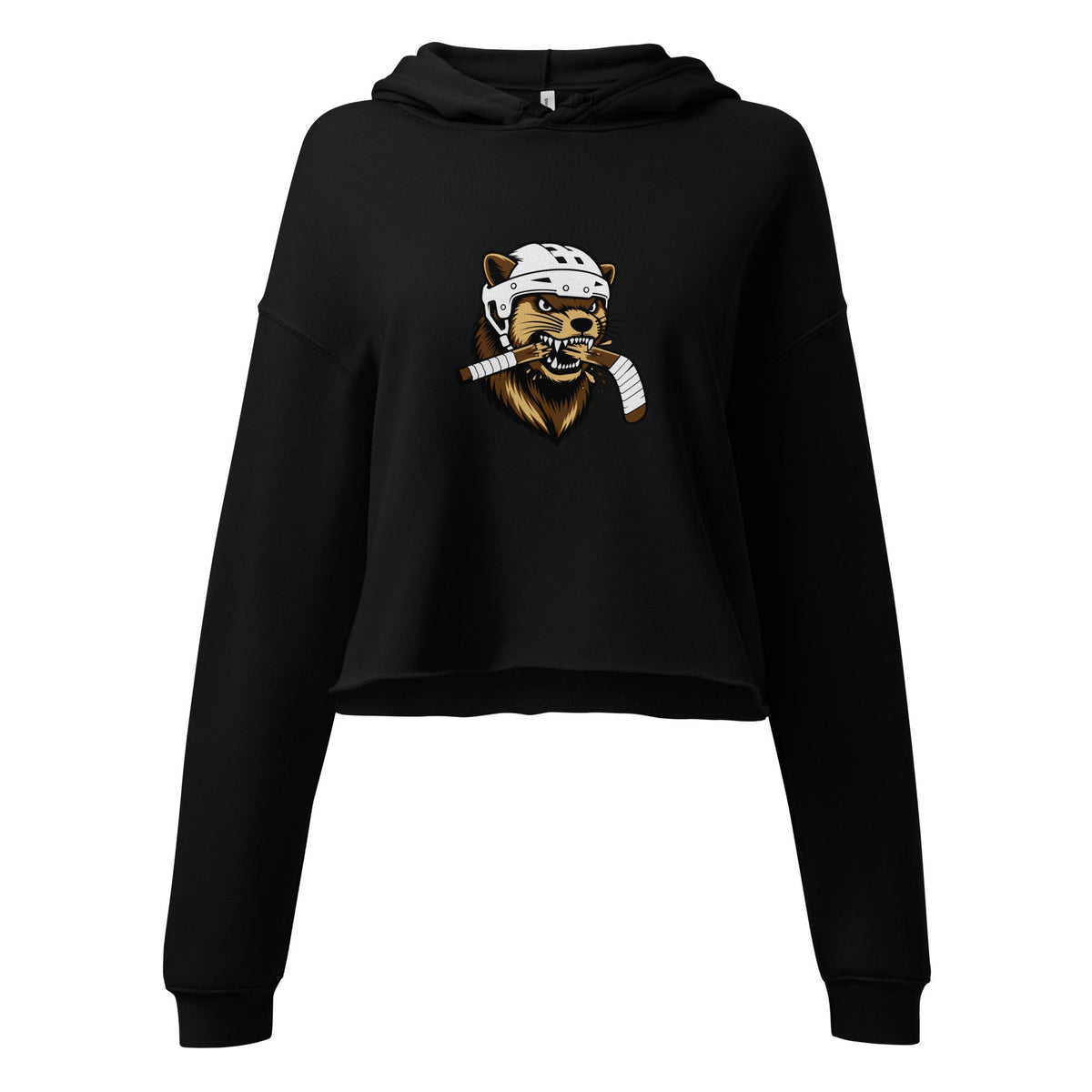 Performance | Cropped Hoodie | Fighting Mongooses Hockey Club | Mascot Logo