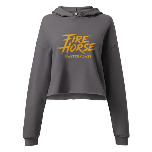 Performance | Cropped Hoodie | Fire Horse Masters | Modern Script Logo