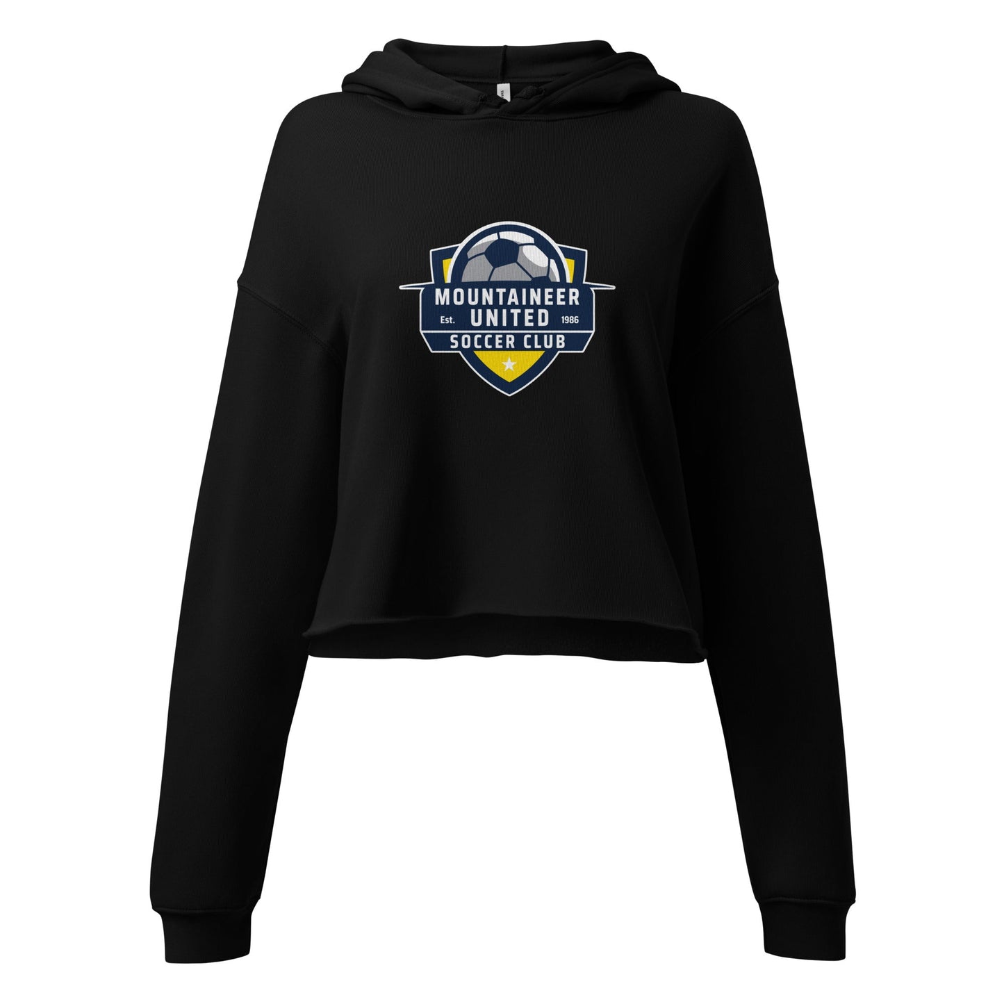 Performance | Cropped Hoodie | Mountaineer United Soccer Club | Alpine Crest Logo