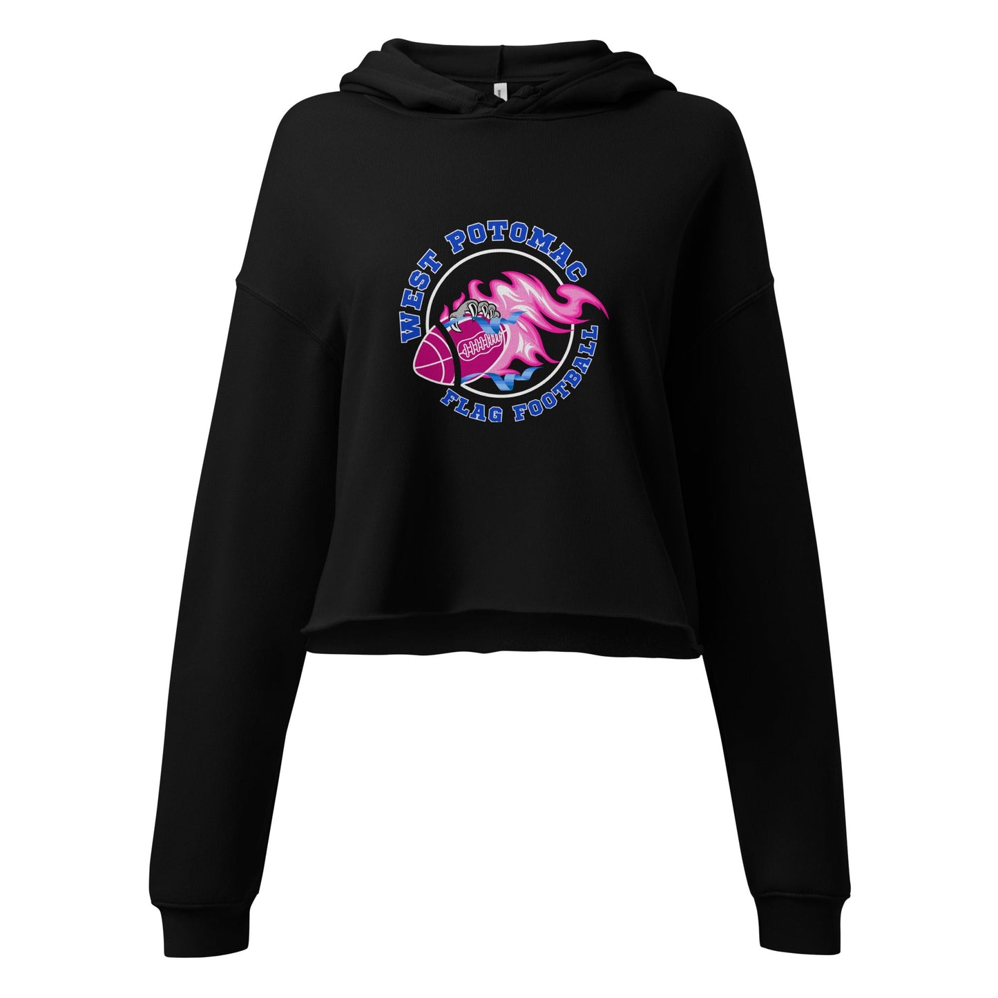 Performance | Cropped Hoodie | West Potomac Flag Football | Crest Logo