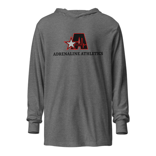 Performance | Hooded Long Sleeve T Shirt | Adrenaline Athletics | Block A Logo