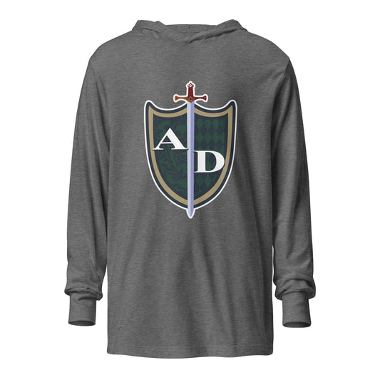 Performance | Hooded Long Sleeve T Shirt | Arma Dei Academy | Shield