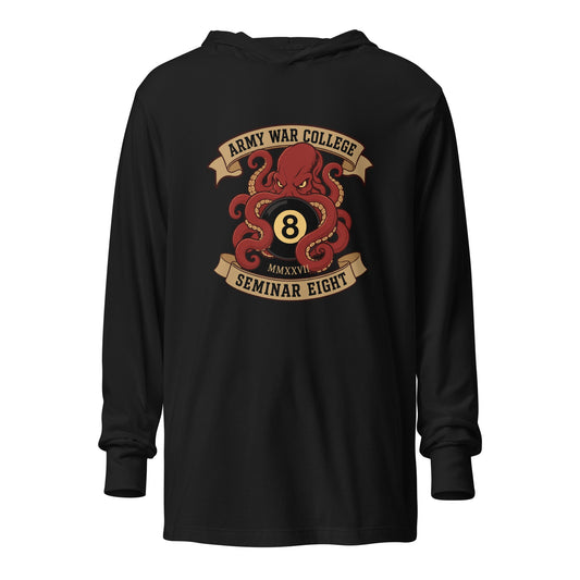 Performance | Hooded Long Sleeve T Shirt | Army War College (Seminar 8) | Crest Logo
