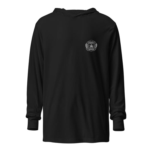 Performance | Hooded Long Sleeve T Shirt | Bangor PD | Badge Logo