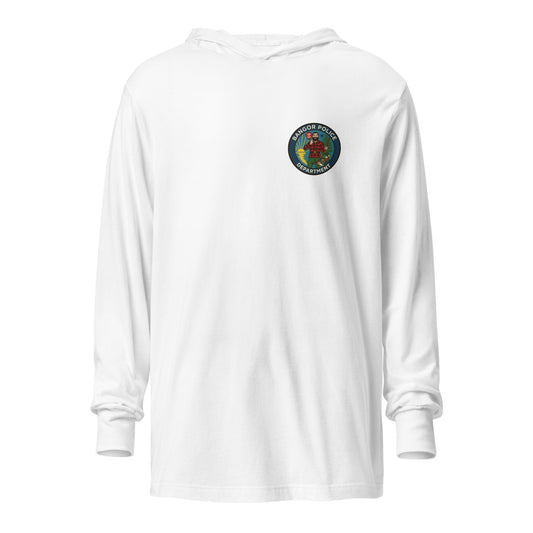 Performance | Hooded Long Sleeve T Shirt | Bangor PD | Pocket Logo