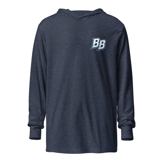 Performance | Hooded Long Sleeve T Shirt | Bardown Billys | Script Logo