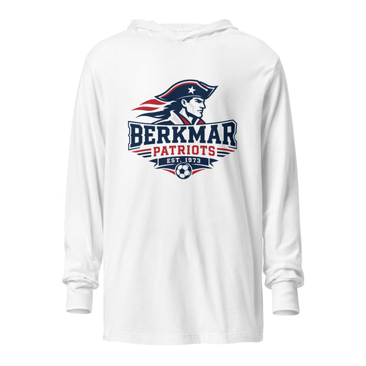 Performance | Hooded Long Sleeve T Shirt | Berkmar High School Soccer | Vanguard Logo