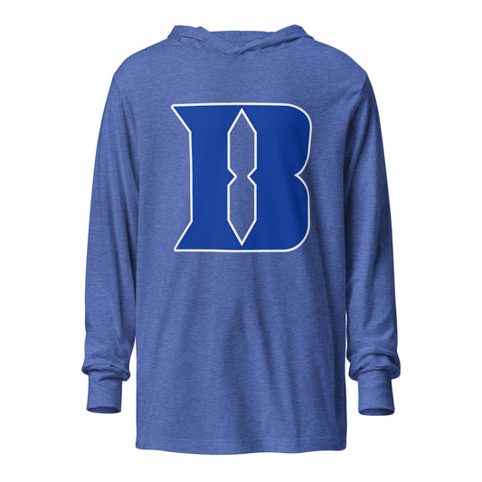 Performance | Hooded Long Sleeve T Shirt | Blueblacks Football Club | B-Mark Logo
