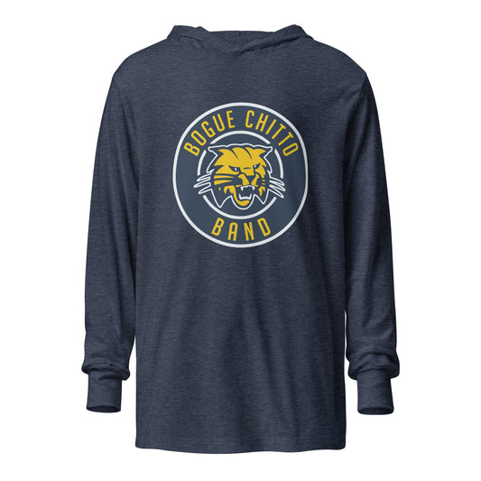 Performance | Hooded Long Sleeve T Shirt | Bogue Chitto Band | Badge Logo