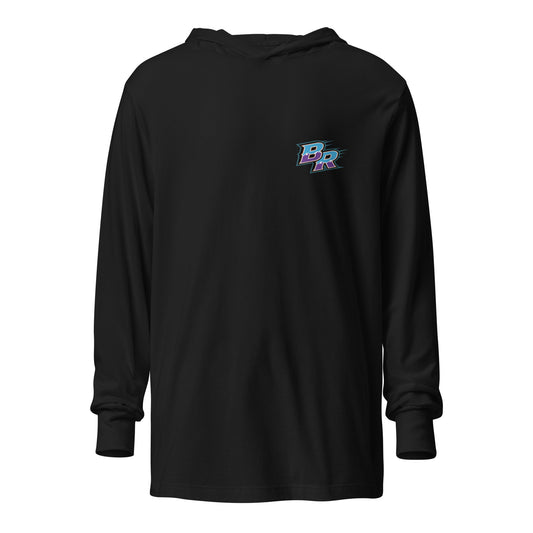 Performance | Hooded Long Sleeve T Shirt | BORN READY | BR Logo