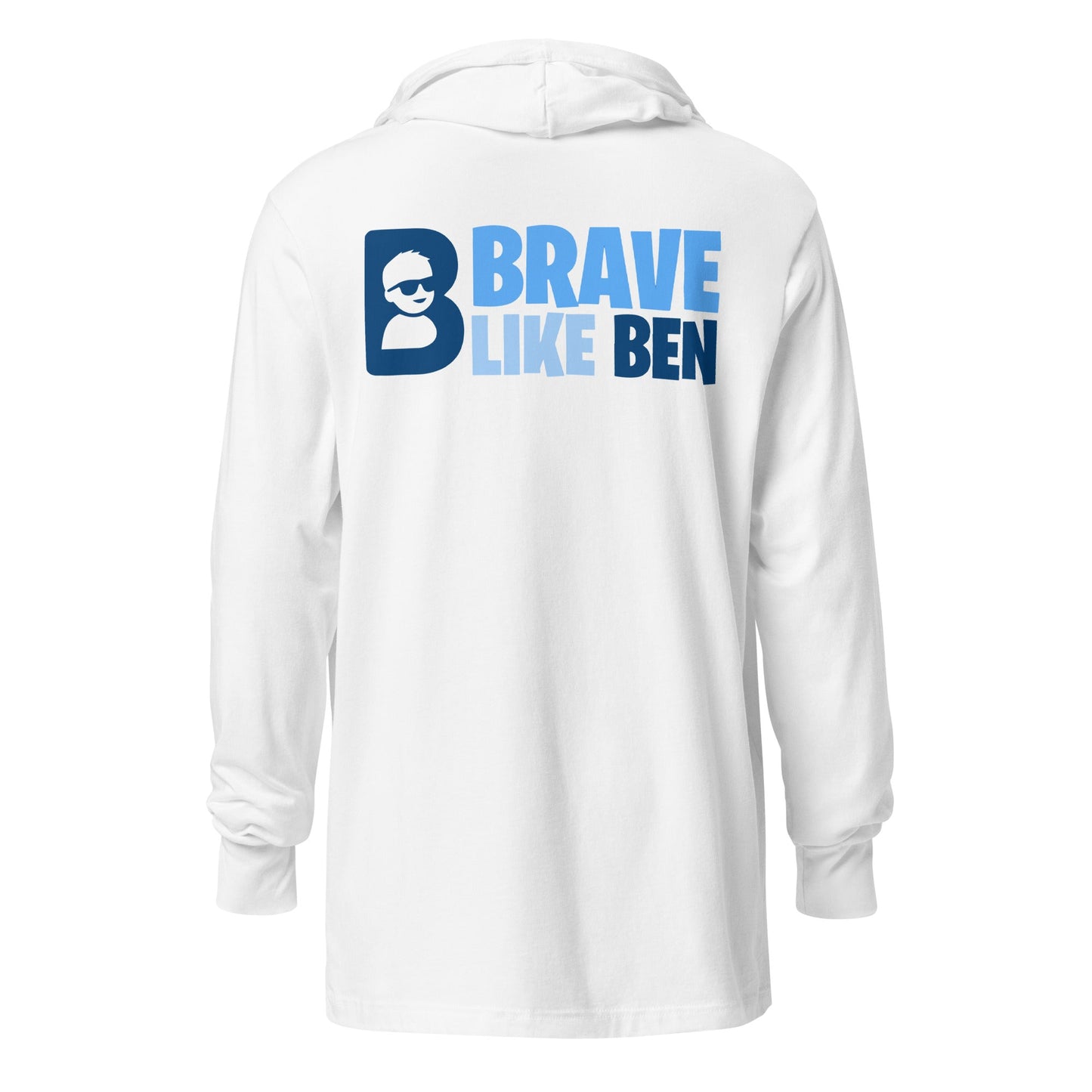 Performance | Hooded Long Sleeve T Shirt | Brave Like Ben | Athletics Logo