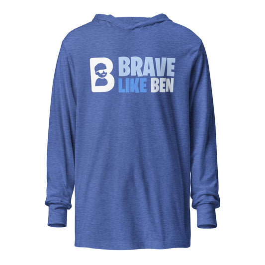 Performance | Hooded Long Sleeve T Shirt | Brave Like Ben | Valor Logo