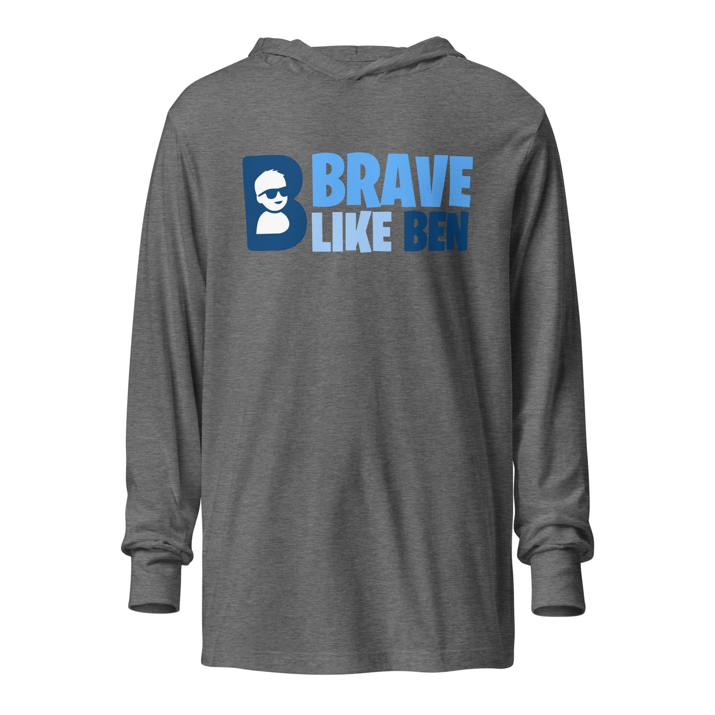 Performance | Hooded Long Sleeve T Shirt | Brave Like Ben | Vanguard Logo