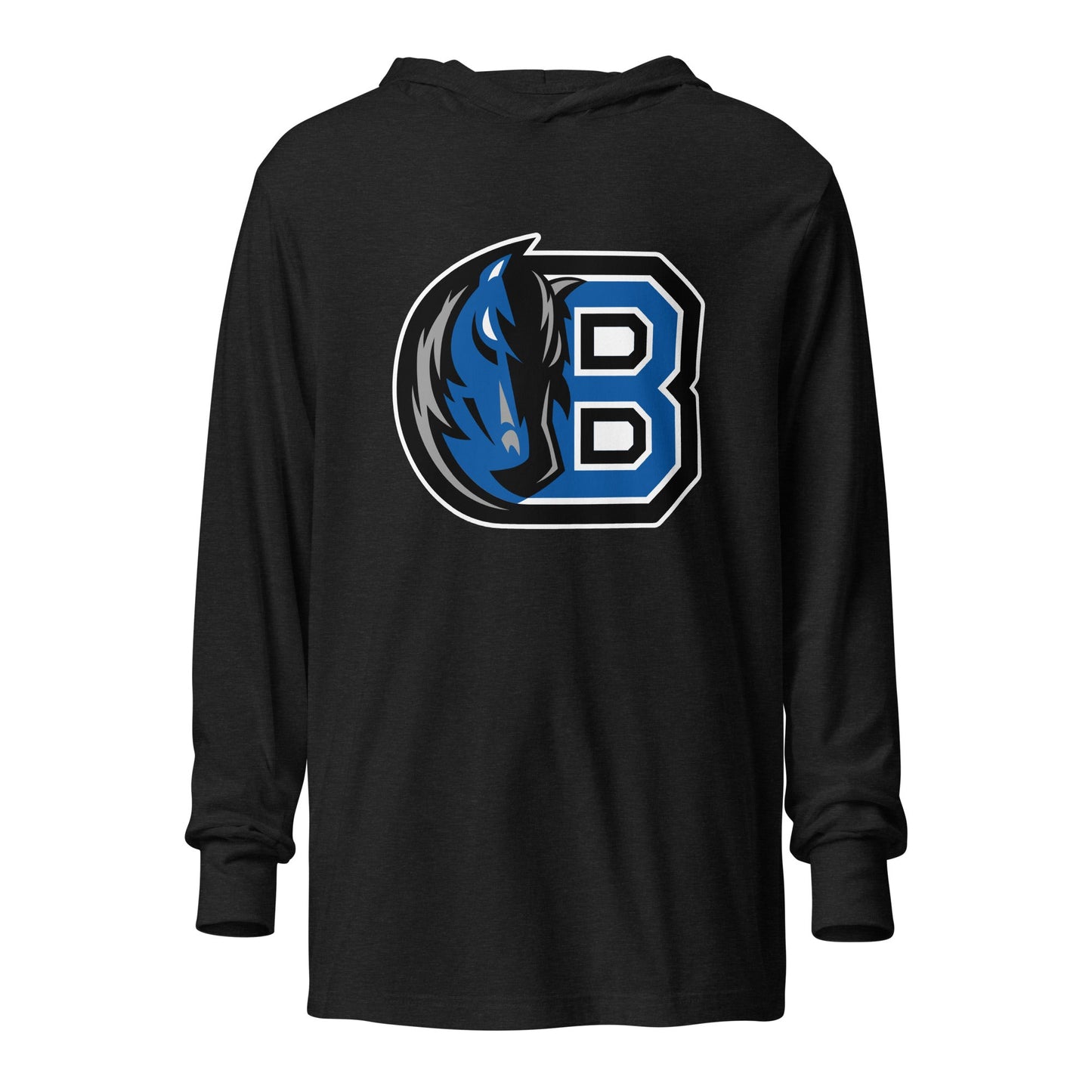 Performance | Hooded Long Sleeve T Shirt | Bronxville | Crest Logo
