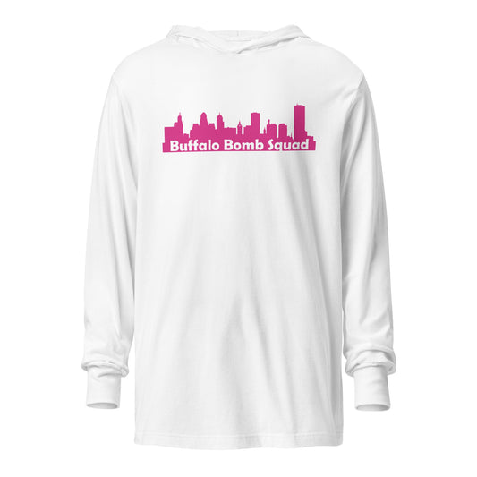 Performance | Hooded Long Sleeve T Shirt | Buffalo Bomb Squad | Skyline Logo