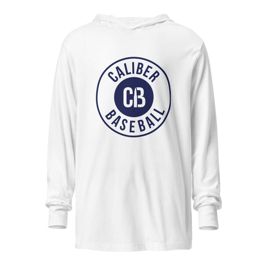 Performance | Hooded Long Sleeve T Shirt | Caliber Baseball | Badge Logo