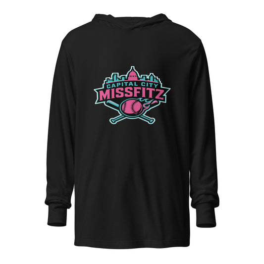 Performance | Hooded Long Sleeve T Shirt | Capital City Missfitz