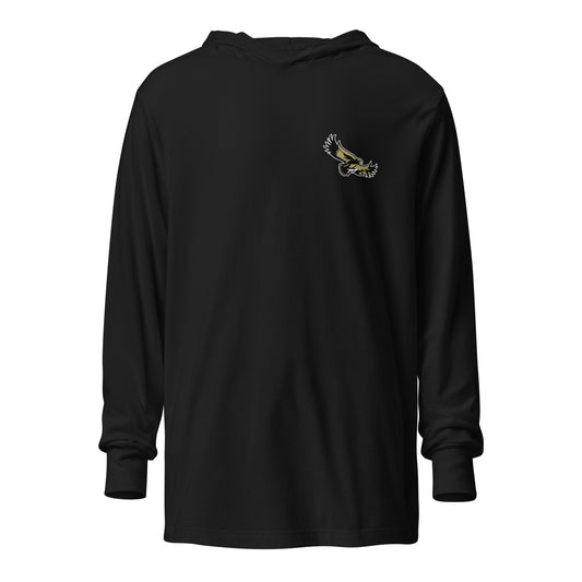 Performance | Hooded Long Sleeve T Shirt | Cardinal Ohara Hawks | Glide Logo